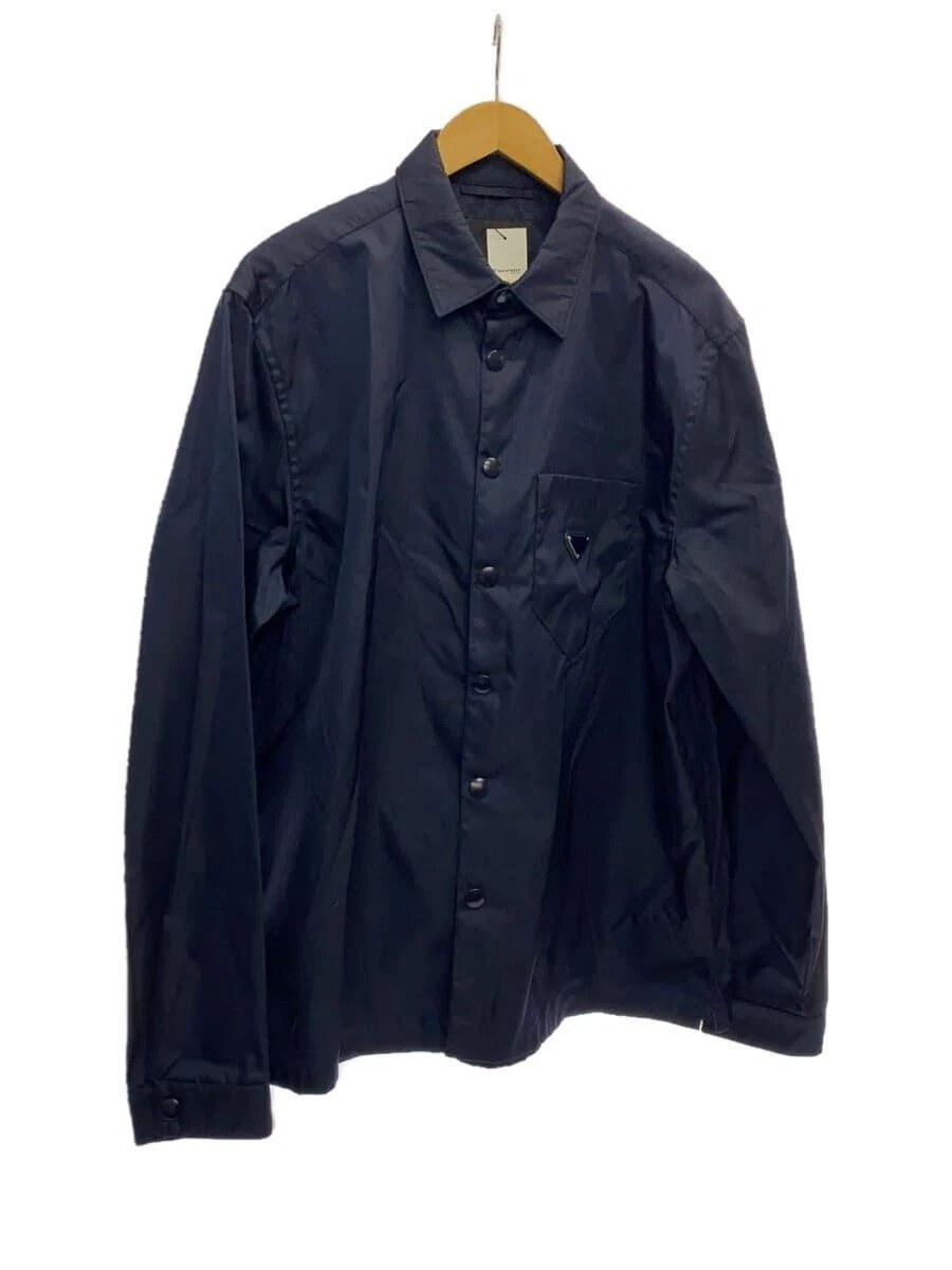 Giacca PRADA Nylon 20AW_Re Nylon Triangolo Logo e Coach XL NVY Tinta Unita Usata
