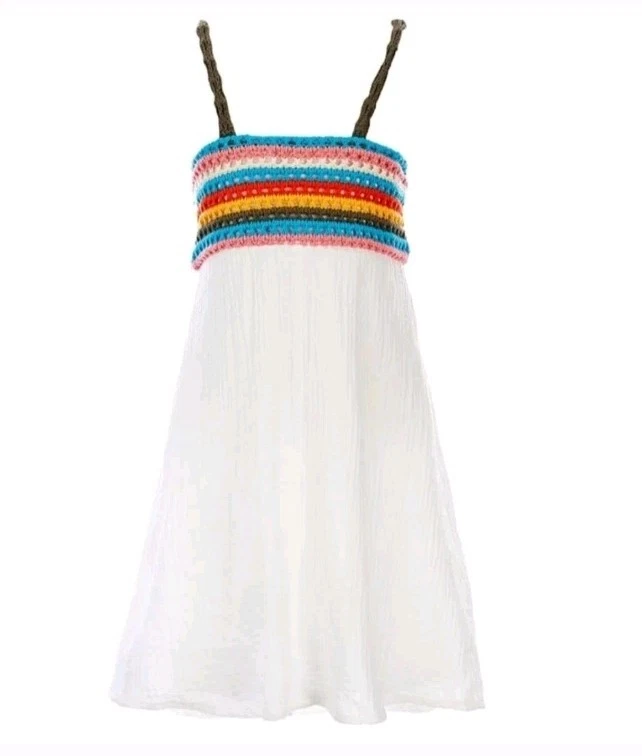 Chelsea и фиолетовый крючком льна девочек летнее платье средний новый с ярлыками  - Изображение 2 из 4