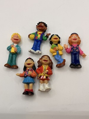 Vintage Muppet Babies Style Kids Action Figures Diverse Group Lot of 6 Toys