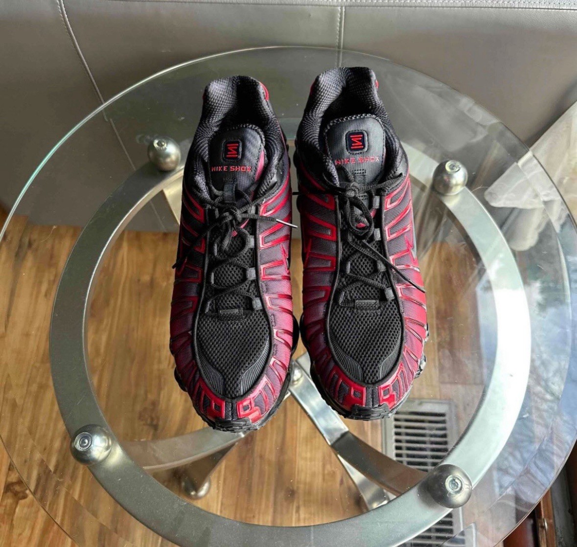 シューズ NIKESHOXTLBLACK/UNIVERSITYRED Size 13 - Nike Shox TL Black University Red Gradient for sale