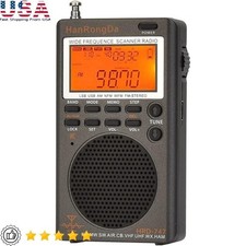 SSB Shortwave Radio FM MW SW VHF UHF NOAA Alert Digital Receiver Sleep Timer New