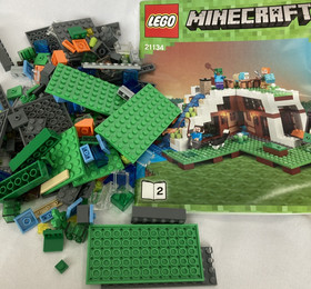 Lego 21134 Minecraft The Waterfall Base Incomplete Bricks Pieces Parts Manuals