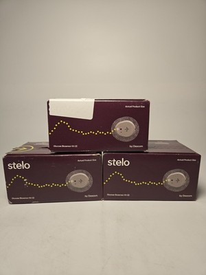Stelo Glucose Biosensor Kit Continuous Monitoring Sensors (3 Boxes - 6 Sensors)