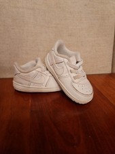 Nike Air Force 1 AF1 Crib Bootie White Infant Baby Sneakers Shoes Size 3C