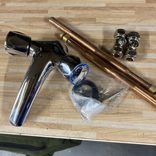 Plumb Sure Quartz Chrome Finish Basin Mixer Tap plus 2 x ballafix valves 