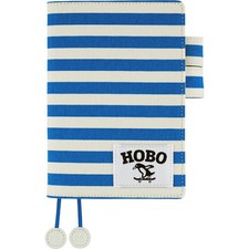 Hobonichi Techo Original A6 Size Notebook Cover Marine Border Blue White Japan