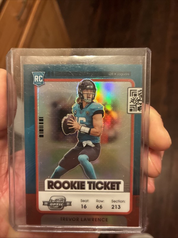 Trevor Lawrence 2021 Panini Contenders Optic Rookie Red Prizm (RC) #/175 PSA 9