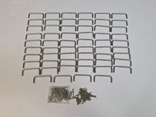 Lot Of 58 Vintage Silver Finish Drawer Pull Handles 2.5" Centers