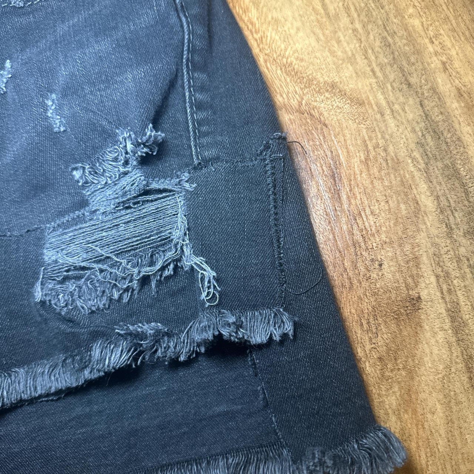 True Religion patchwork black distressed denim Y2… - image 4