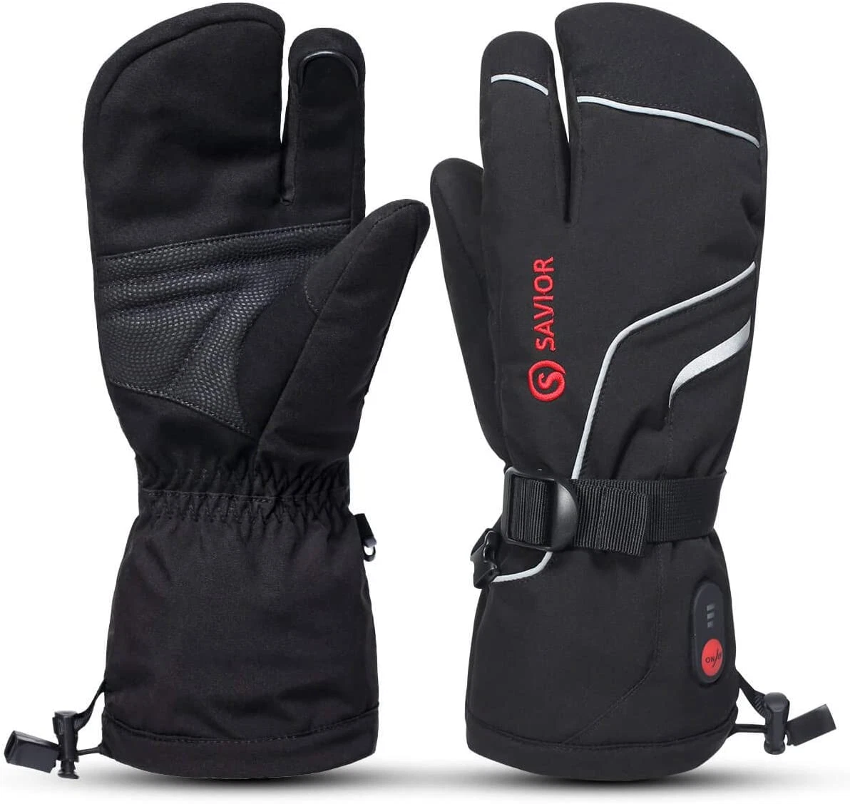 Heated Mittens for Men & Women - Rechargeable Electric Ski Gloves
