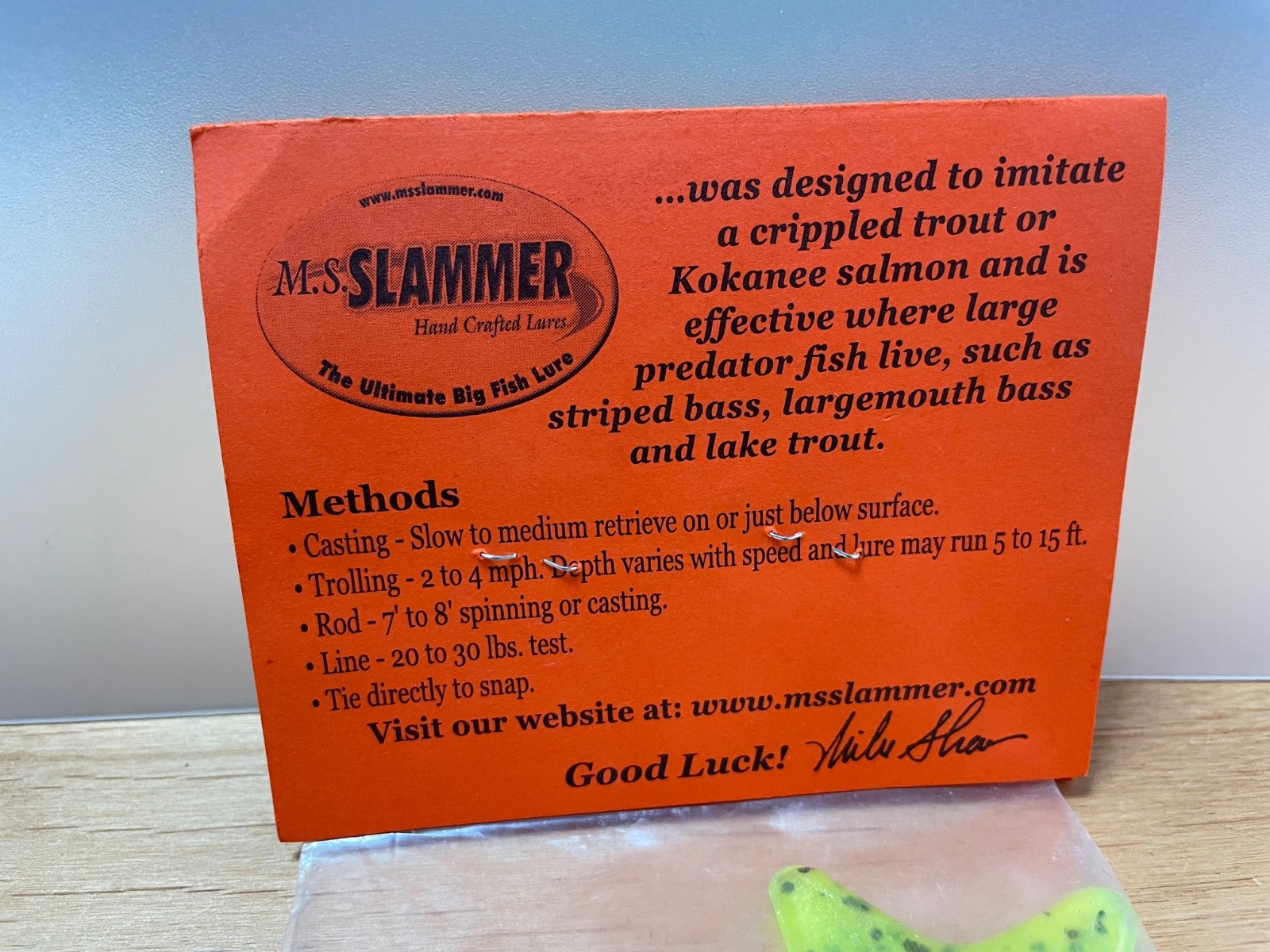 MS Slammer XX Md 9inch White swimbait Topwater wakebait wood fishing lure Unused - Image 15