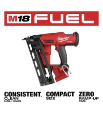 Milwaukee 2841-20 M18 FUEL Ergonomic 16 Gauge Angled Finish Nailer - Bare Tool