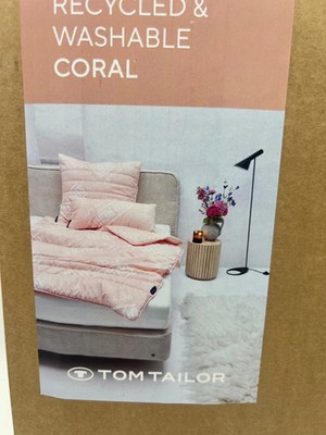 Microfaserbettdecke 135 x 200 Tom Tailor (Coral) Soft Touch 100% Recyceld