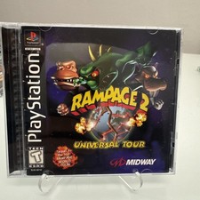 Rampage 2 Universal Tour PS1 PlayStation 1, CIB w/ Registration Card, Tested