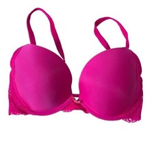 Victoria s Secret Dream Angels Push-Up Bra Hot Pink Sz 32DD
