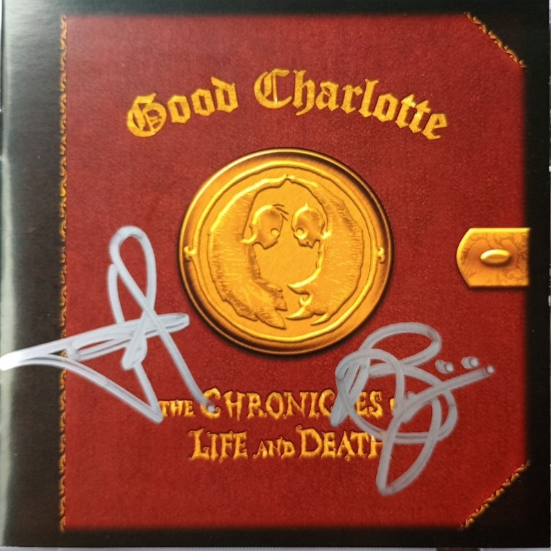 Good Charlotte The Chronicles Of Life And Death Signed Autographed CD With COA