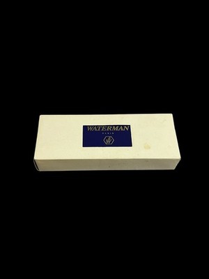Waterman Hemisphere Blue Marble Lacquer Pen & Pencil Set Gold Trim Box