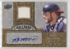 2009 Ballpark Collection 1-Player Single Swatch Jersey Brian McCann #JA-BM Auto