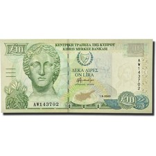 [#564566] Banknote, Cyprus, 10 Pounds, 2003, 2003-09-01, KM:62d, UNC
