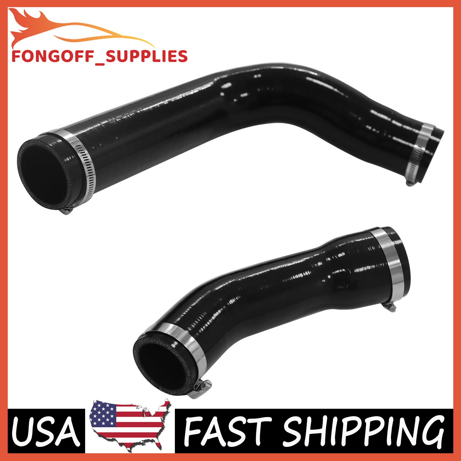 Silicone Air Intake Intercooler Hose For Maserati Ghibli M157 3.0L Left 2013-16