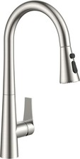High Kitchen Faucet W/ Pull Down Sprayer Brushed Nickel High Arc Stainless Steel