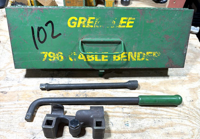 Greenlee 796 Ratchet Cable Bender W/Case NO RATCHET