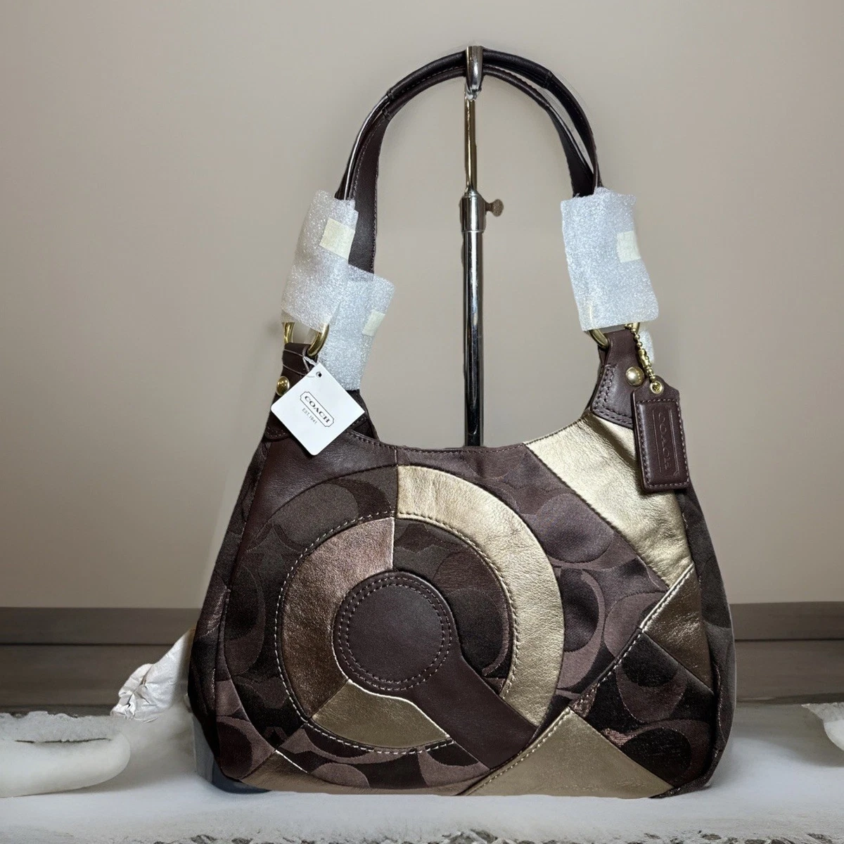 Coach Patchwork Hobo Bag Brown Bags & Handbags for Women for sale
