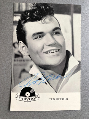 TED HEROLD ( 2021) original signed  seltene Autogrammkarte 9x14 Autogramm