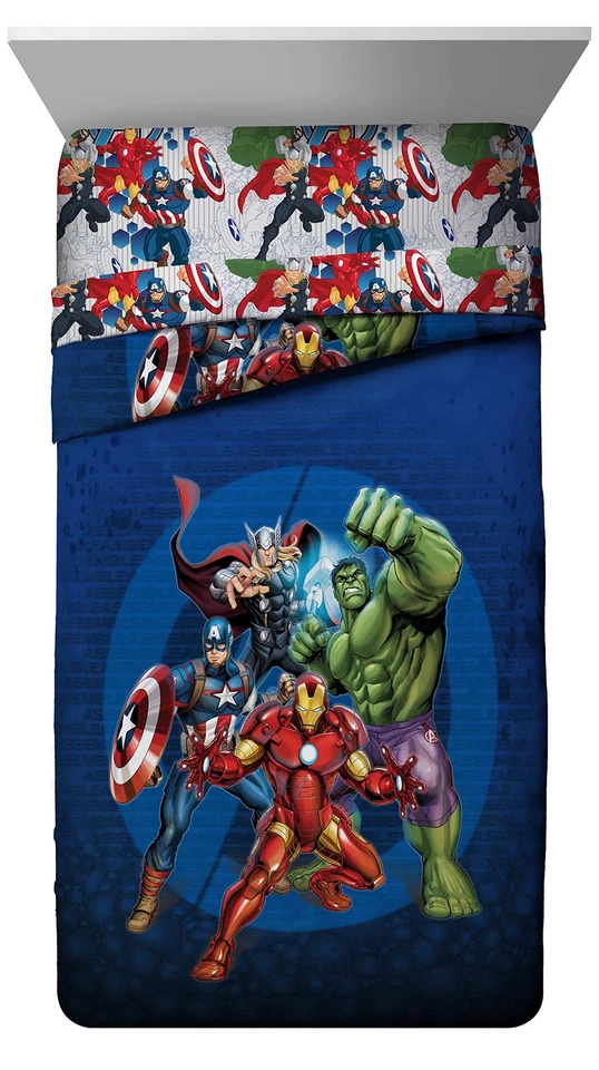 Juego de cama Marvel Avengers Blue Circle, doble Foto 2 de 4