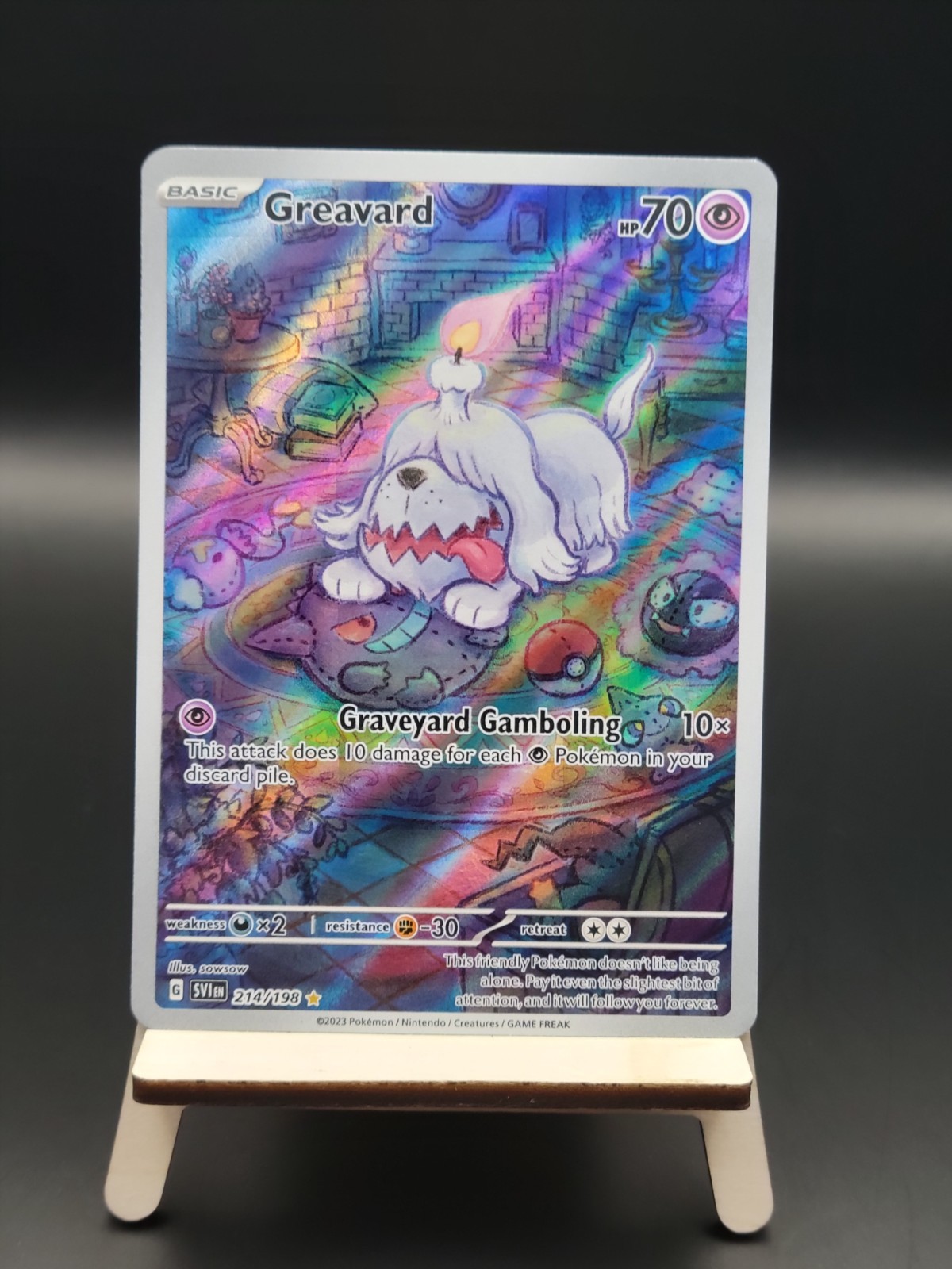 Greavard (Illustration Rare) - 214/198 - Pokemon Scarlet & Violet: Base Set