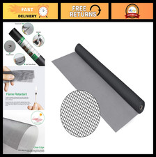 96in x 100ft Fiberglass Window Screen Roll - DIY Replacement Mesh for Windows, D