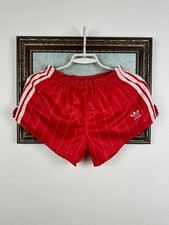Vintage 90's Adidas Red Nylon Shorts Athletic Mens Rare Run Athletic Size M