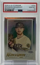 Brandon Woodruff PSA 10 - 2020 Topps Allen & Ginter Chrome Refractor Portrait