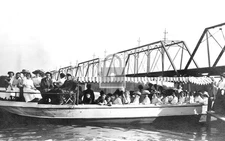 Tour Boat Dock & Bridge Elkhart Indiana IN - Reprint