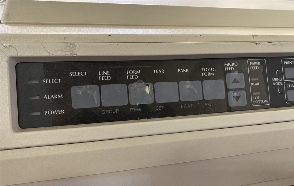 Okidata Pacemark 3410 Dot Matrix Monochrome Printer GE8285A w/ Bottom Feed - Image 3 of 4