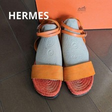HERMES Orange Sandals Size 36