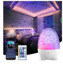 Proiettore LED Girevole a 360° con Controllo Touch e Telecomando, Bluetooth, 12