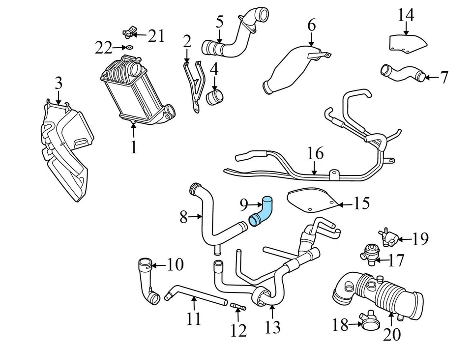 VW GOLF 2003-2006 1,8 L - PCV/válvula de presión del cárter 06A129101B Foto 3 de 4