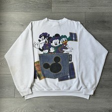 Vintage Disney Mickey Mouse Sweatshirt Men  s XL Pullover Crewneck Made In USA