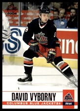 2003-04 Pacific Red David Vyborny R5 Columbus Blue Jackets #99