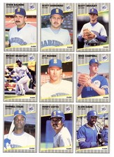 Lot Of (22) 1989 Fleer Baseball Cards - Seattle Mariners 