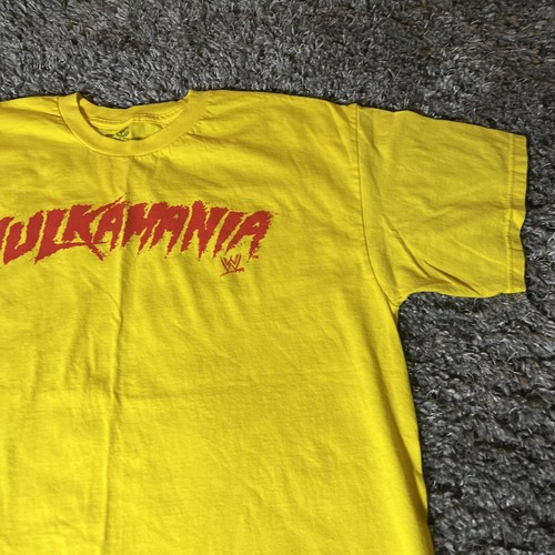 2014 WWE Hulkamania Erwachsene XL klassisch gelb Hulk Hogan Wrestling TShirt sehr guter Zustand - Bild 3 von 15
