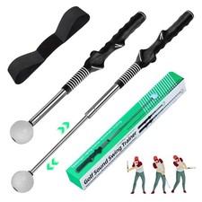 Retractable Golf Swing Trainer Click Feedback Tempo Release Grip Trainer USA New