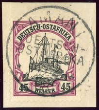 Doa Stempel 28a Briefst&uuml;ck AMANI 14/2 08, ideal a. Luxusbfst. mit 45 H.