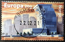 NORGE 2020 Mi2024 "Lambda" Nowe Muzeum Muncha Oslo znaczek pocztowy Sello Timbre