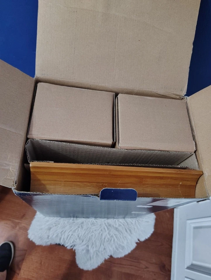 Dansk Café Blanc Urbano Picnic Vaso y Jarra Set Bambú Bandeja Bar Licor Set Foto 3 de 4