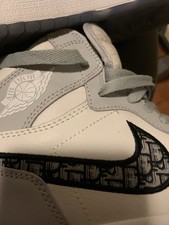 Size 8 - Jordan 1 x Dior High Gray for sale online | eBay