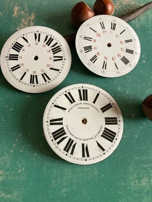 Horlogerie Ancienne Lot 3X Cadrans Montre Gousset Régulateur 5,6 cm et 5,4 cm - Photo 1/4