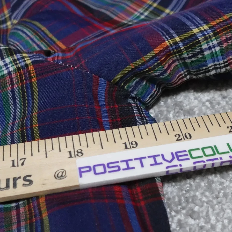 Camisa para mujer King Fashions Dallas grande multicolor a cuadros manga larga con botones Foto 4 de 4