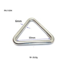 Brand New Triangle Hook Steel Triangle Hook 316 Stainless Steel 37g Silver